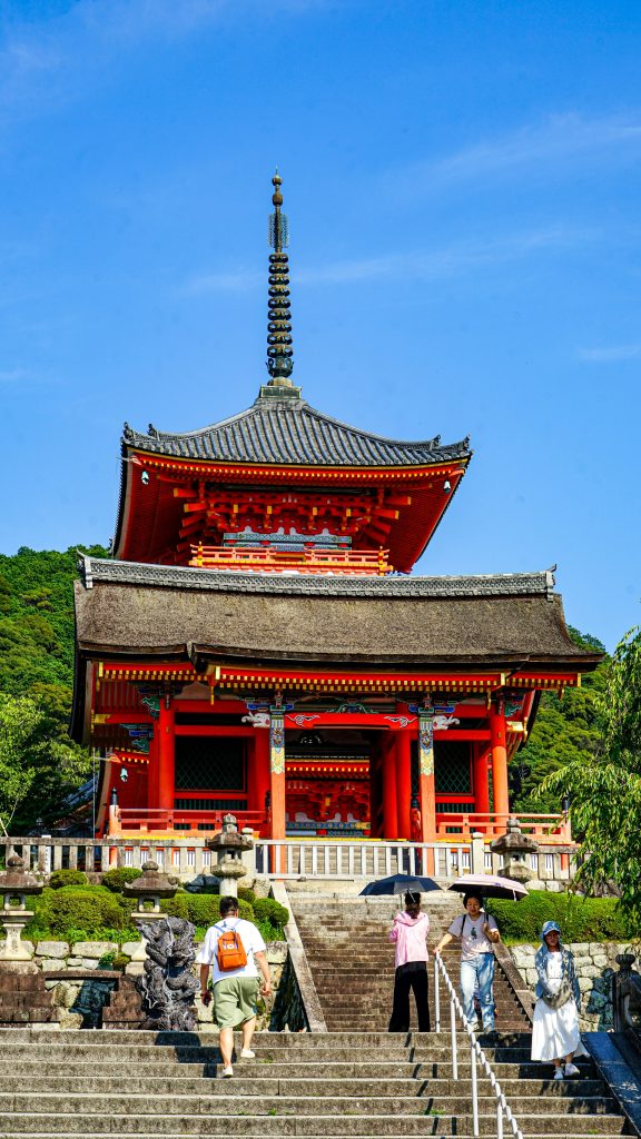 Kiyomizu-dera pagoda in Kyoto’s Higashiyama district, Japan
